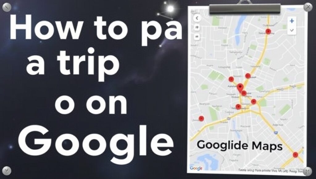 how to plan a trip on google maps