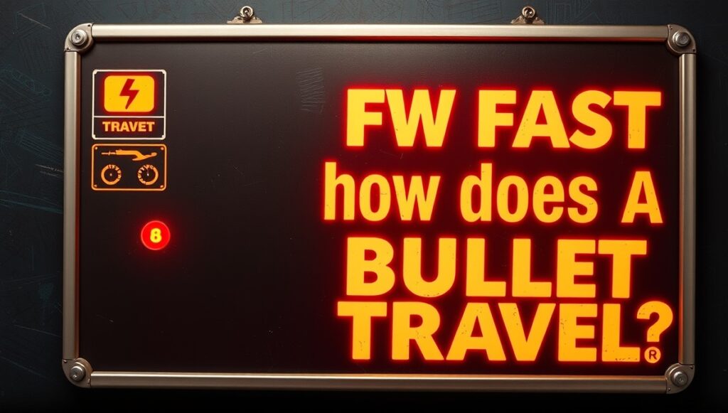 how fast does a bullet travel