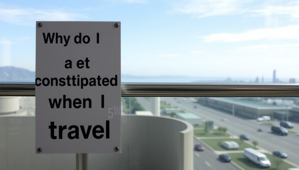 why do i get constipated when i travel